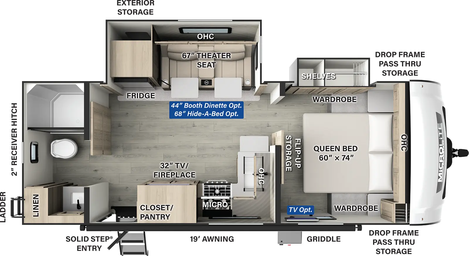 Flagstaff Micro Lite 25FBLS Floorplan